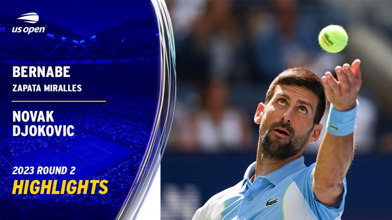 Best Photos Of Novak Djokovic Vs. Bernabe Zapata Miralles, Round 2 In ...