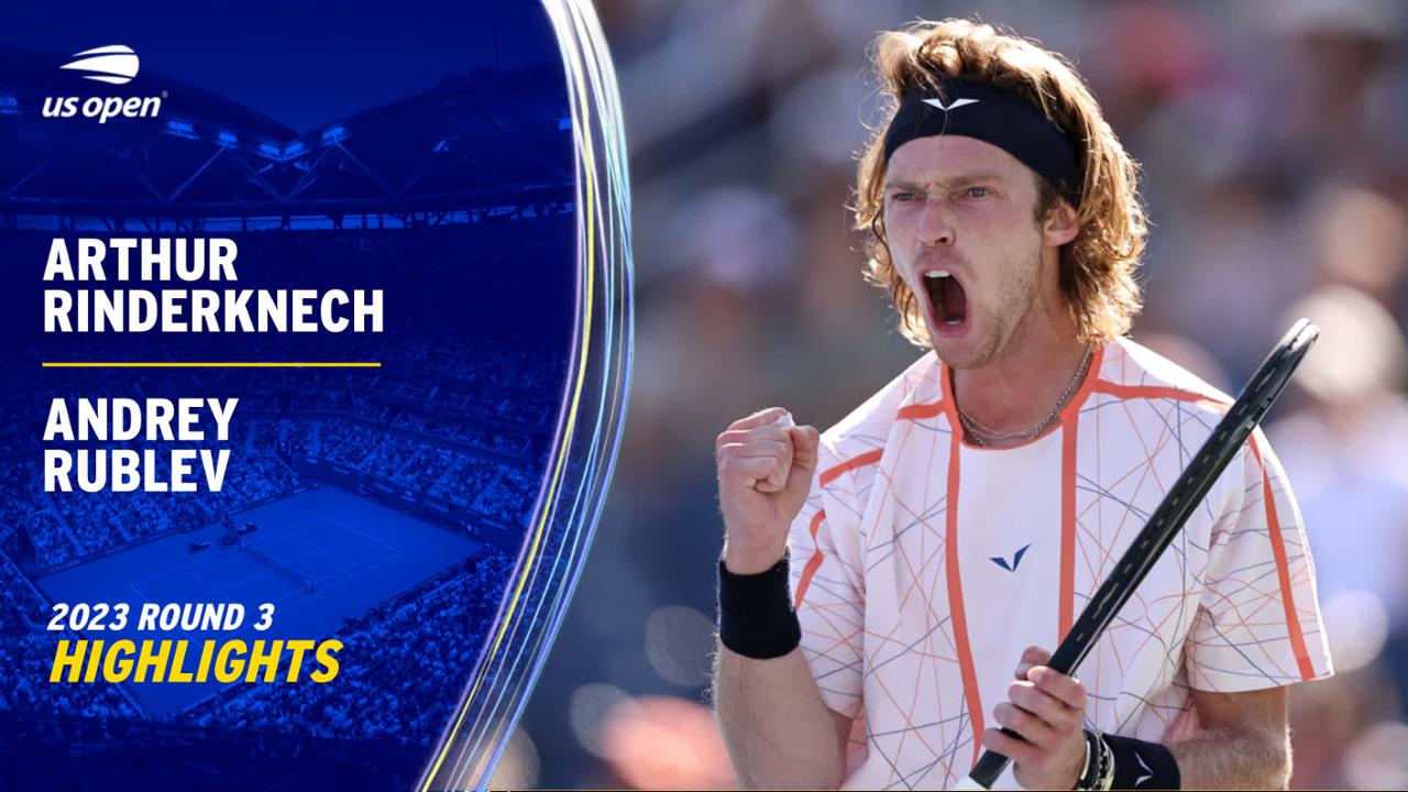 Andrey Rublev rallies for another US Open Week 2 showing Official