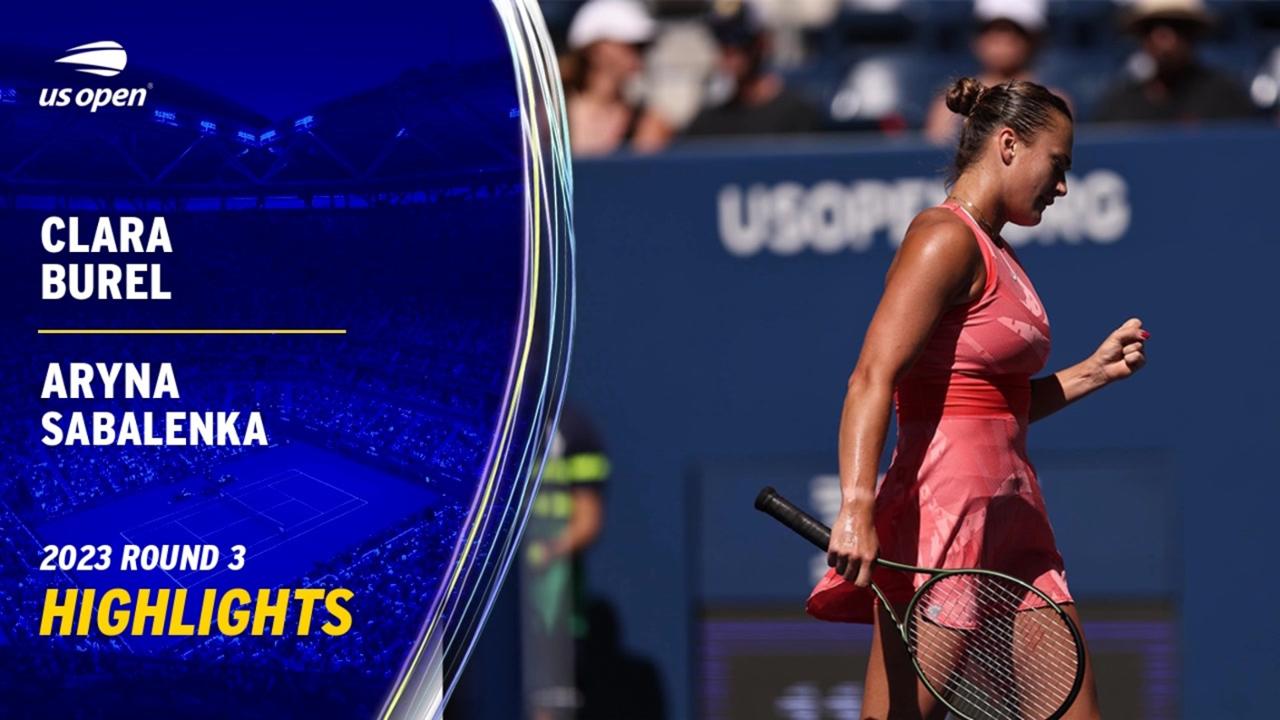 Best photos of Aryna Sabalenka vs. Clara Burel, Round 3 at the 2023 US