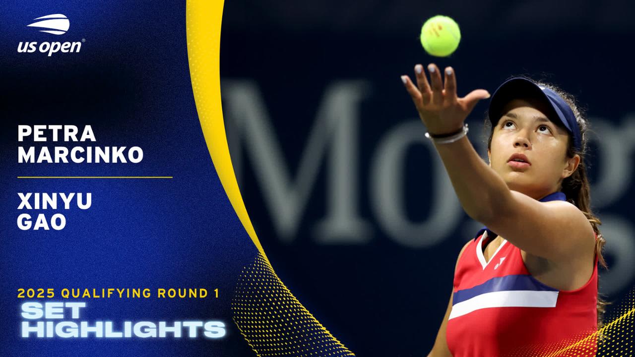 Marcinko vs. Gao Qualifying Round 1, Set 1 - US Open Highlights ...