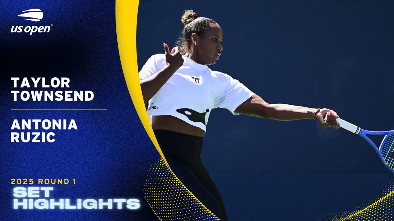 Townsend vs. Ruzic, Round 1, Set 1 - US Open Highlights & Features ...
