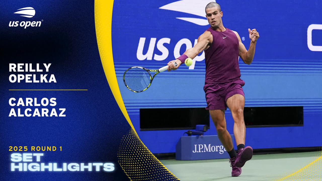 Opelka vs. Alcaraz, Round 1, Set 1 - US Open Highlights & Features ...