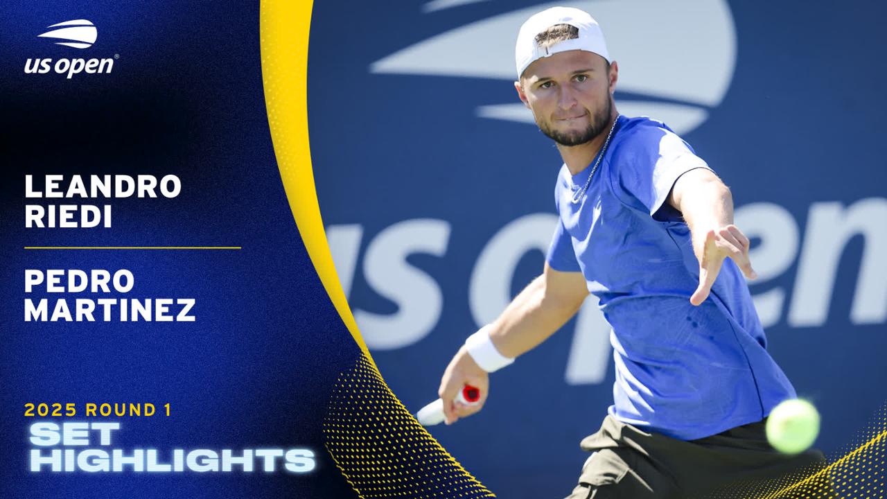 Riedi vs. Pedro Martinez, Round 1, Set 1 - US Open Highlights ...
