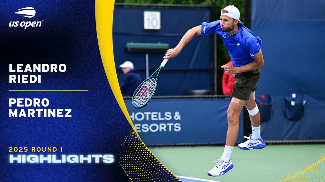 Riedi vs. Pedro Martinez, Round 1 - US Open Highlights & Features ...