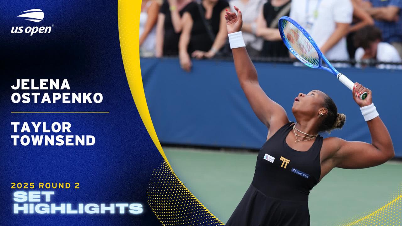 Ostapenko vs. Townsend, Round 2, Set 1 - US Open Highlights & Features ...