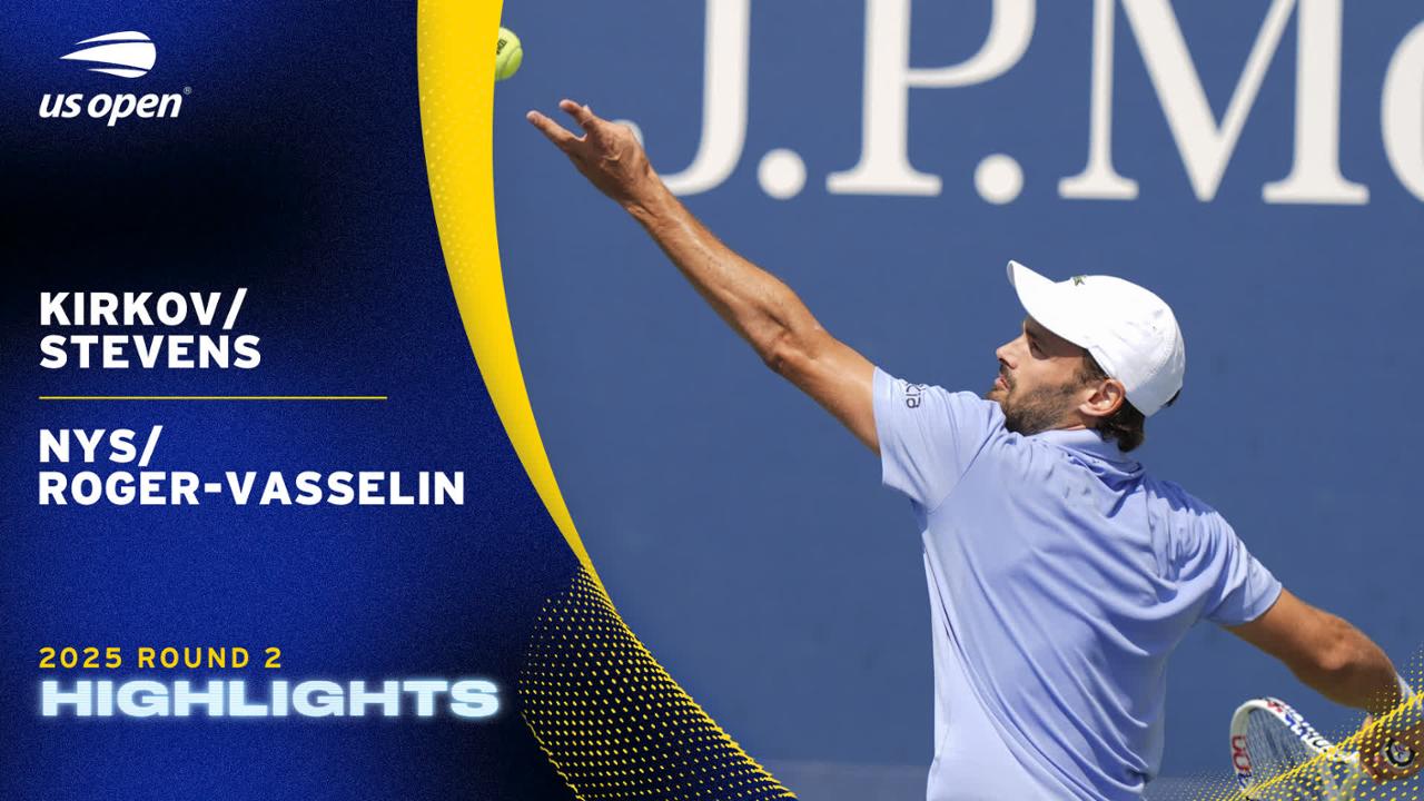 Kirkov/Stevens vs. Nys/Roger-Vasselin Round 2 - US Open Highlights ...