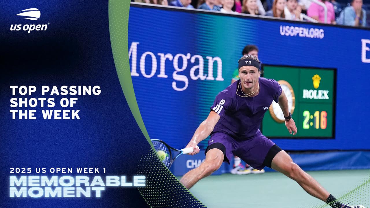 Top Passing Shots of the Week - US Open Highlights & Features ...