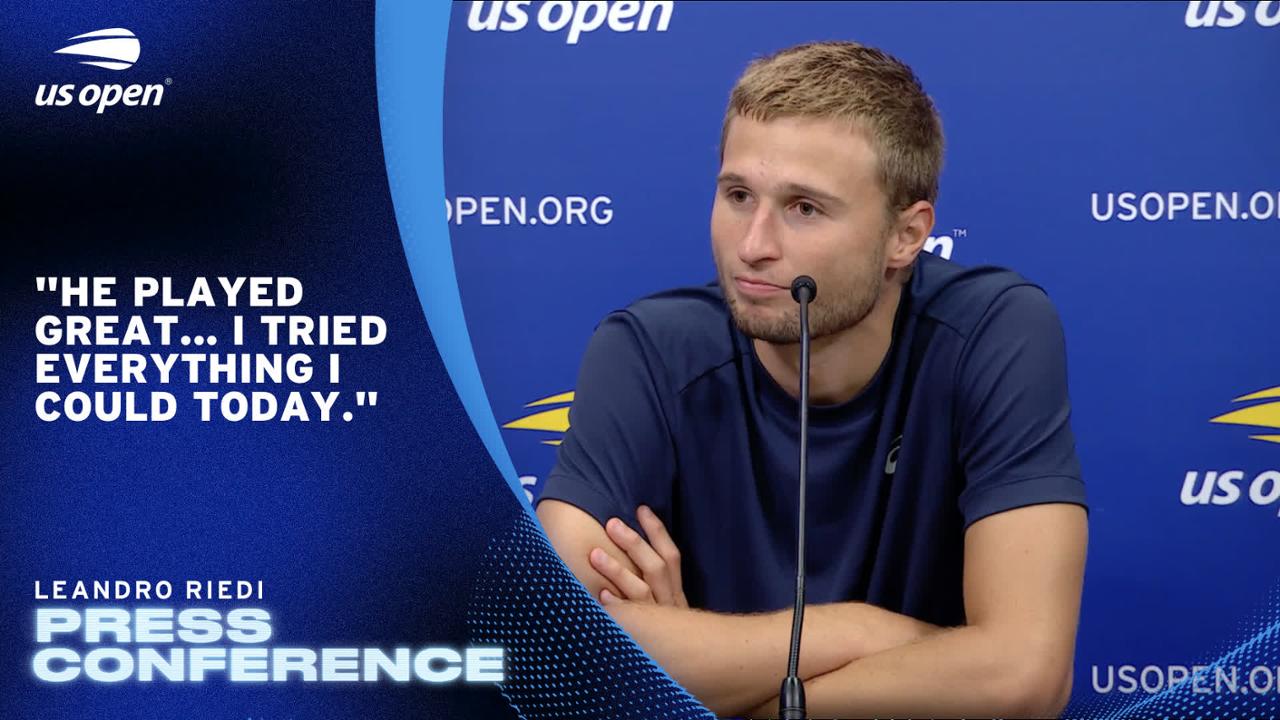 Leandro Riedi Press Conference, Round 4 - US Open Highlights & Features ...