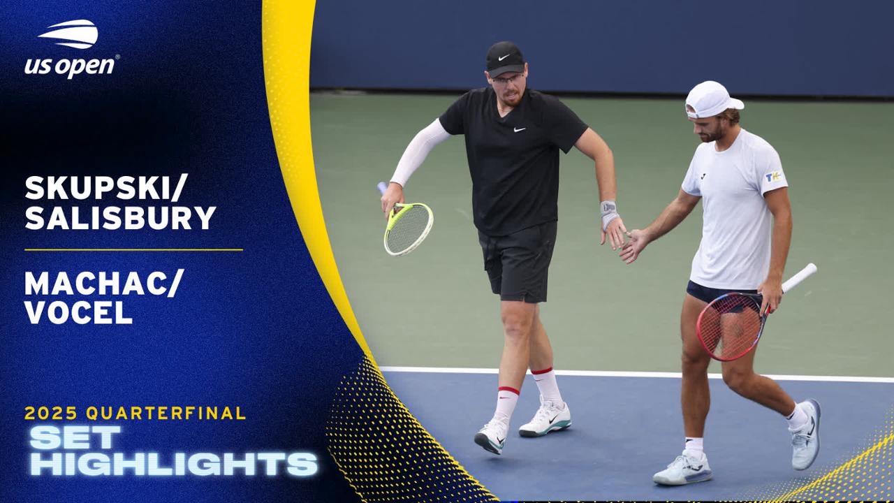 Drzewiecki/Willis vs. Machac/Vocel, Round 3, Set 3 - US Open Highlights ...