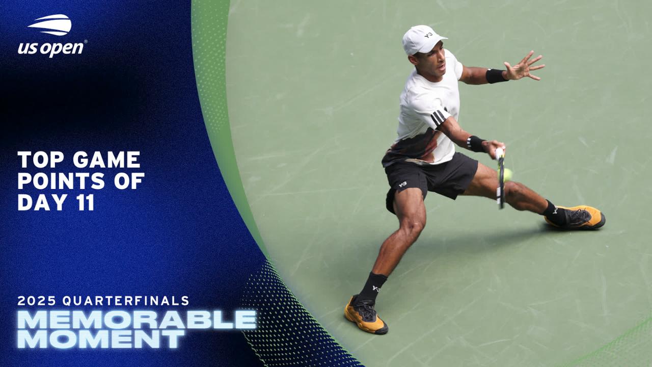 Top Game Points Won of Day 11, Quarterfinals - US Open Highlights ...