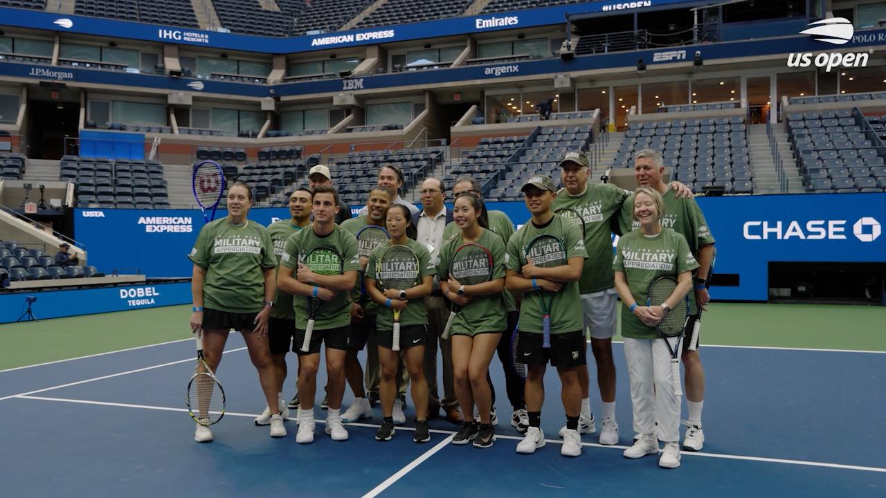 Lt. Joe Hunt Military Appreciation observance at the 2025 US Open - US ...
